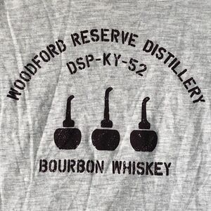 Woodford Reserve Tshirt Womens Size Large Gray Brown KY Bourbon Alternative